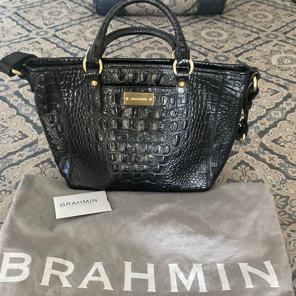 Brahmin Melbourne Collection Crocodile-Embossed